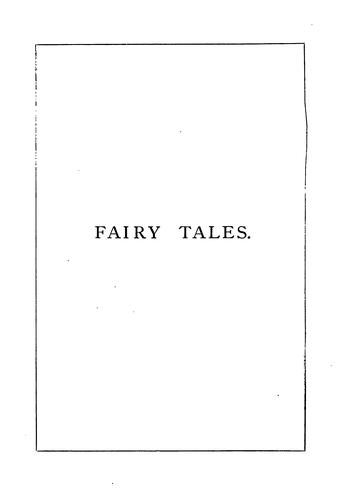 Fairy tales.