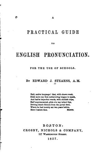 A practical guide to English pronunciation.