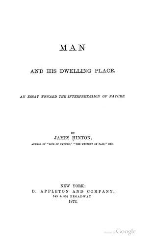 Man and his dwelling place