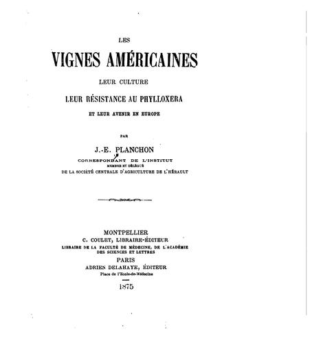 Les vignes américaines