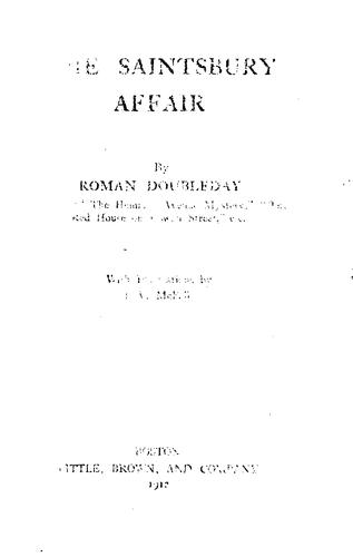 The Saintsbury affair