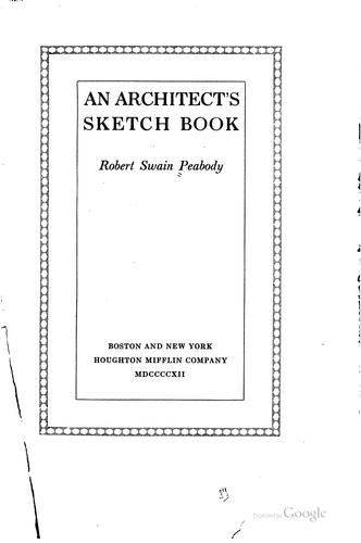 An architect's sketch book