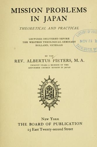 Mission problems in Japan