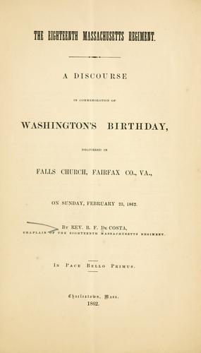 The Eighteenth Massachusetts regiment.