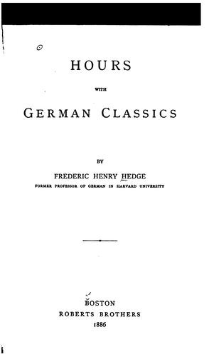 Hours with German classics