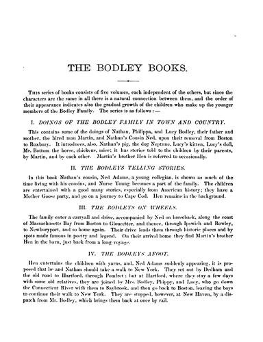 The Bodley grandchildren and their journey in Holland