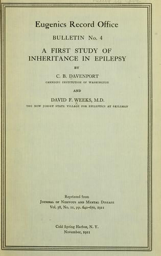 A first study of inheritance in epilepsy