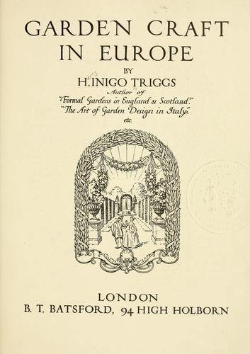 Garden craft in Europe