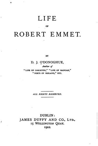 Life of Robert Emmet.