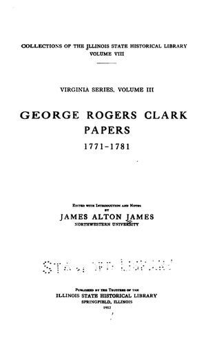 George Rogers Clark papers, 1771-    .