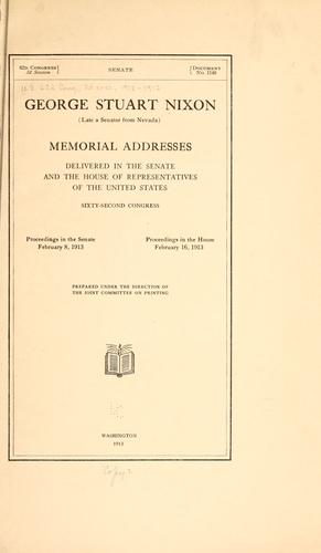 George Stuart Nixon (late a senator from Nevada)
