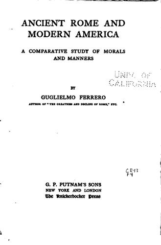 Ancient Rome and modern America