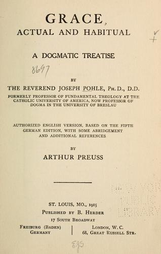 Grace, actual and habitual