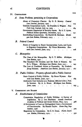 Readings on the relation of government to property and industry