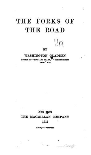 The forks of the road.