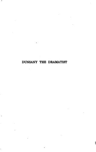 Dunsany the dramatist