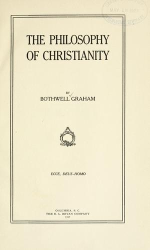 The philosophy of Christianity
