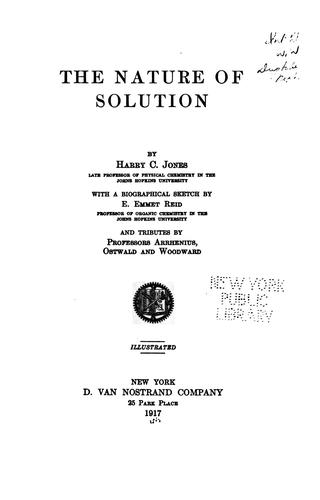 The nature of solution