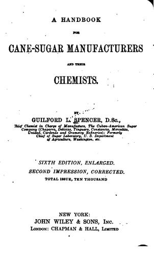 A handbook for cane-sugar manufacturers and their chemists.