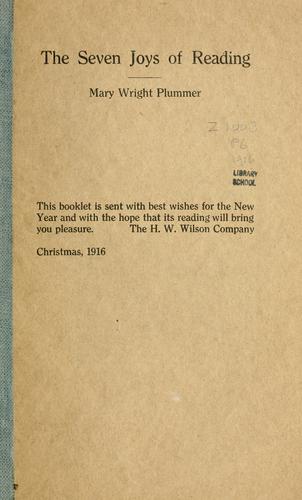 The seven joys of reading