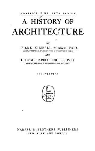 A history of architecture