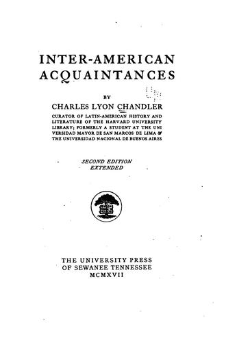 Inter-American acquaintances