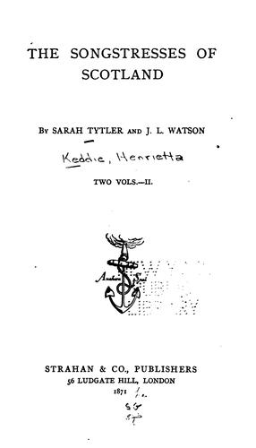 The songstresses of Scotland