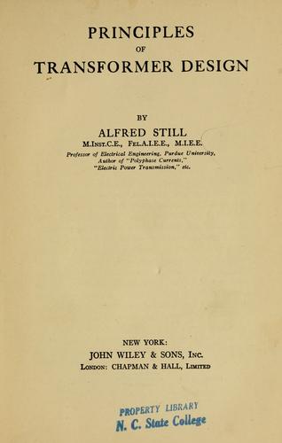 Principles of transformer design