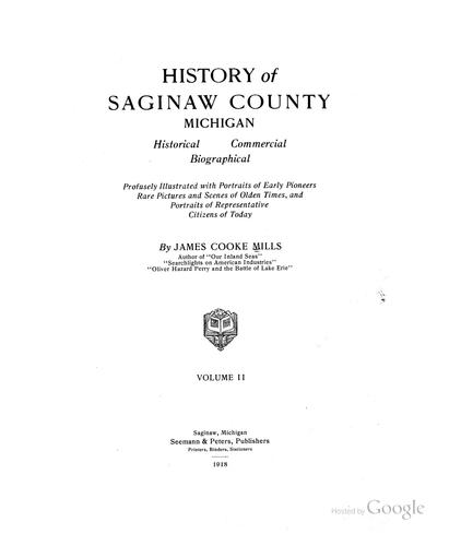 History of Saginaw County, Michigan