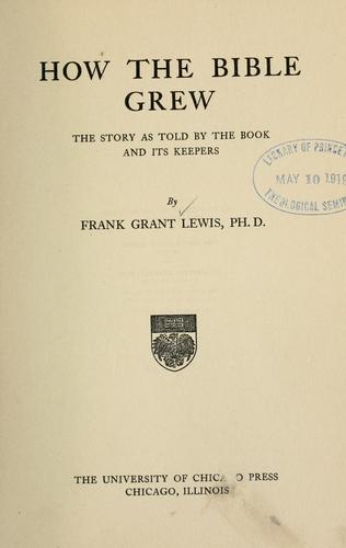 How the Bible grew