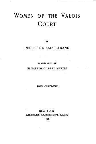Women of the Valois court