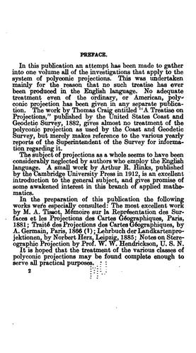General theory of polyconic projections