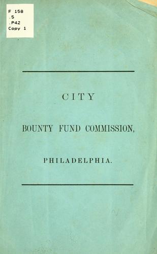 Report of the City Bounty Fund Commission.