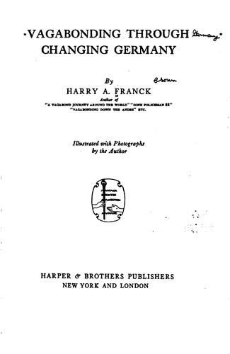 Vagabonding through changing Germany