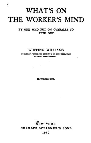 What's on the worker's mind