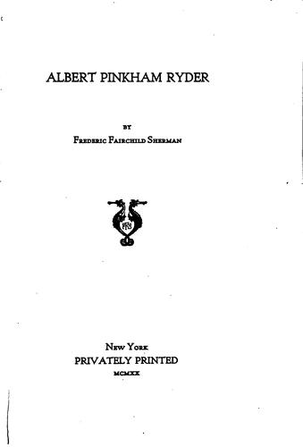Albert Pinkham Ryder