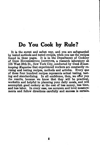Good housekeeping's book of recipes and household discoveries