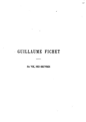 Guillaume Fichet