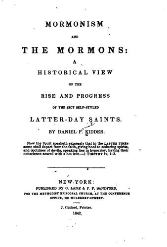 Mormonism and the Mormons
