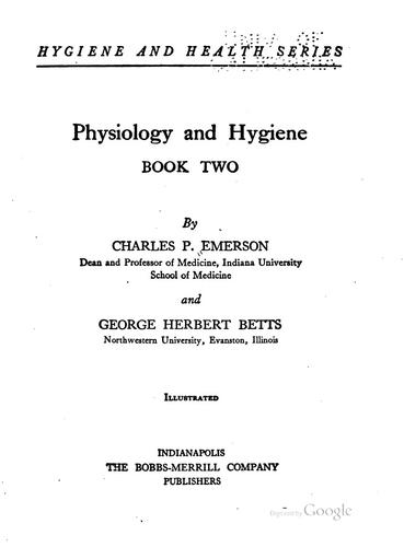 Physiology and hygiene