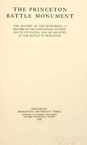 The Princeton battle monument