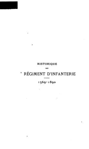 Historique du 7e régiment d'infanterie, 1569-1890 ...