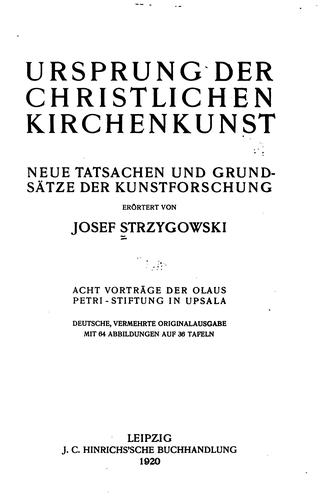 Ursprung der christlichen Kirchenkunst