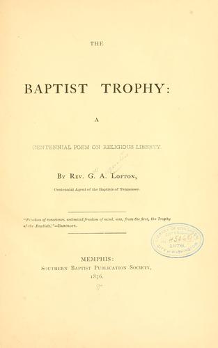 The Baptist trophy