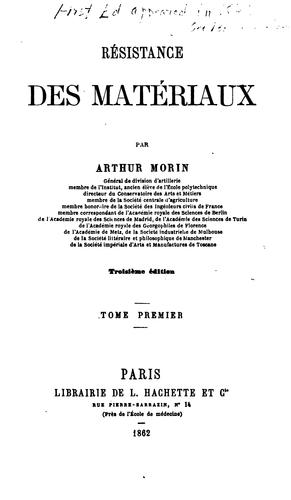 Résistance des matériaux