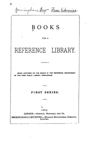 Books for a reference library.