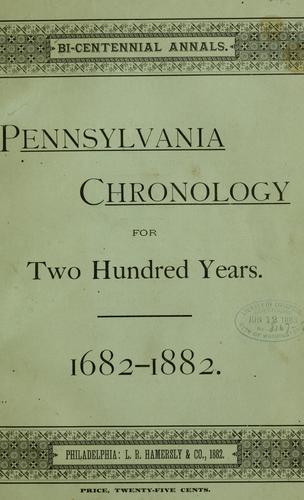 Bi-centennial annals.