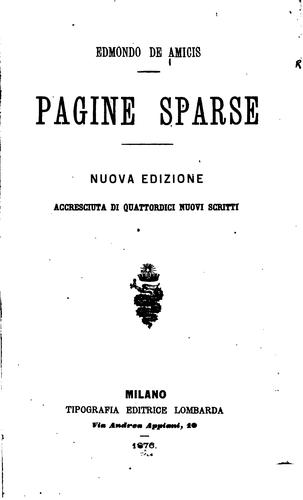 Pagine sparse.