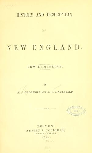 History and description of New England. New Hampshire.
