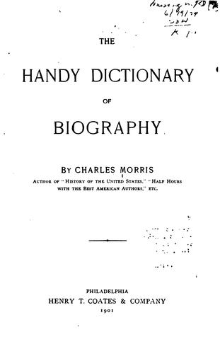 The handy dictionary of biography